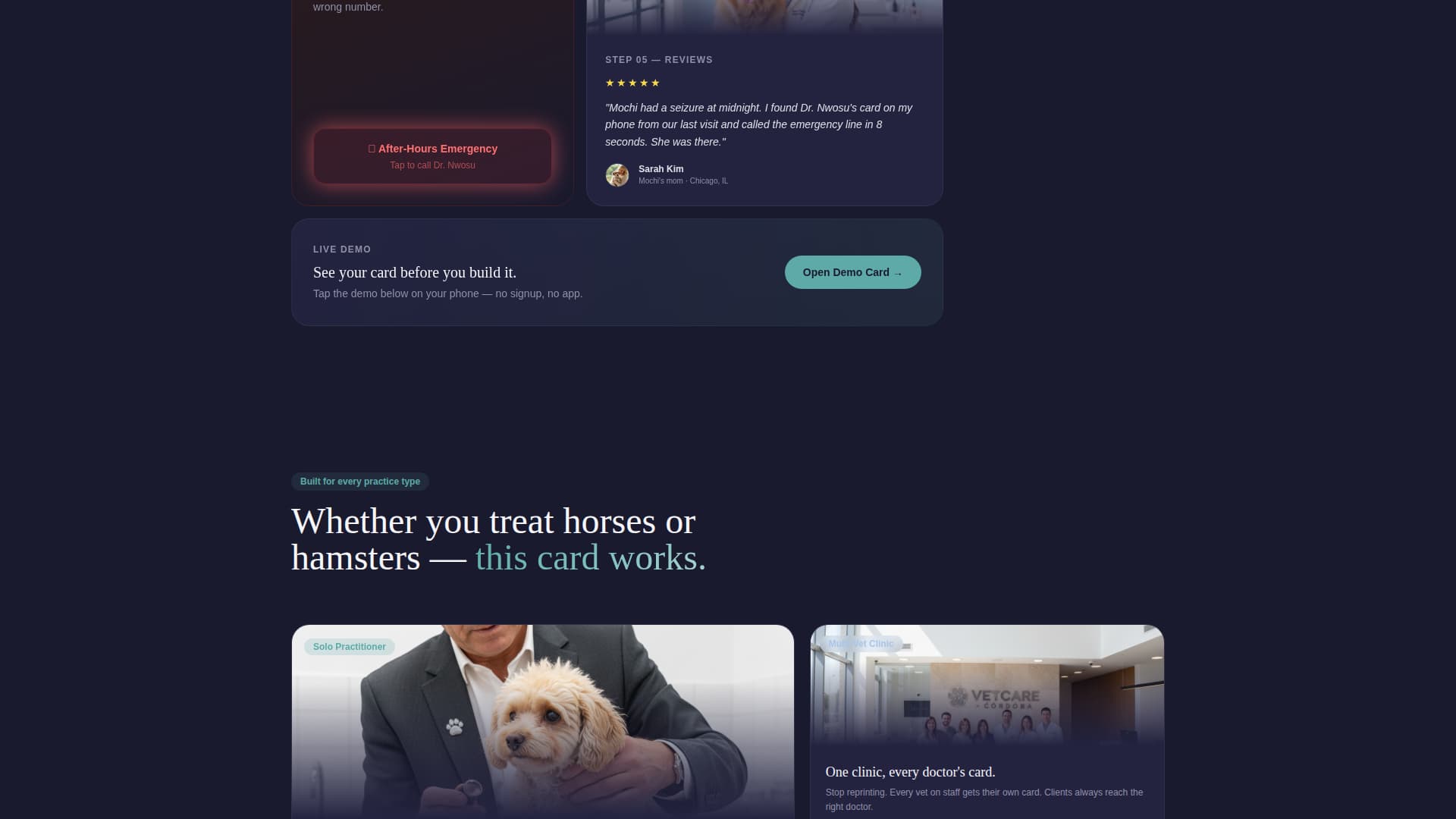 Paws - Trusted Veterinarian Landing Page Template