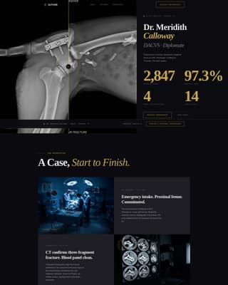 Suture - Precision Veterinarian Landing Page Template