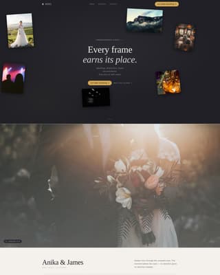 Videographer Portfolio Professional Website Template