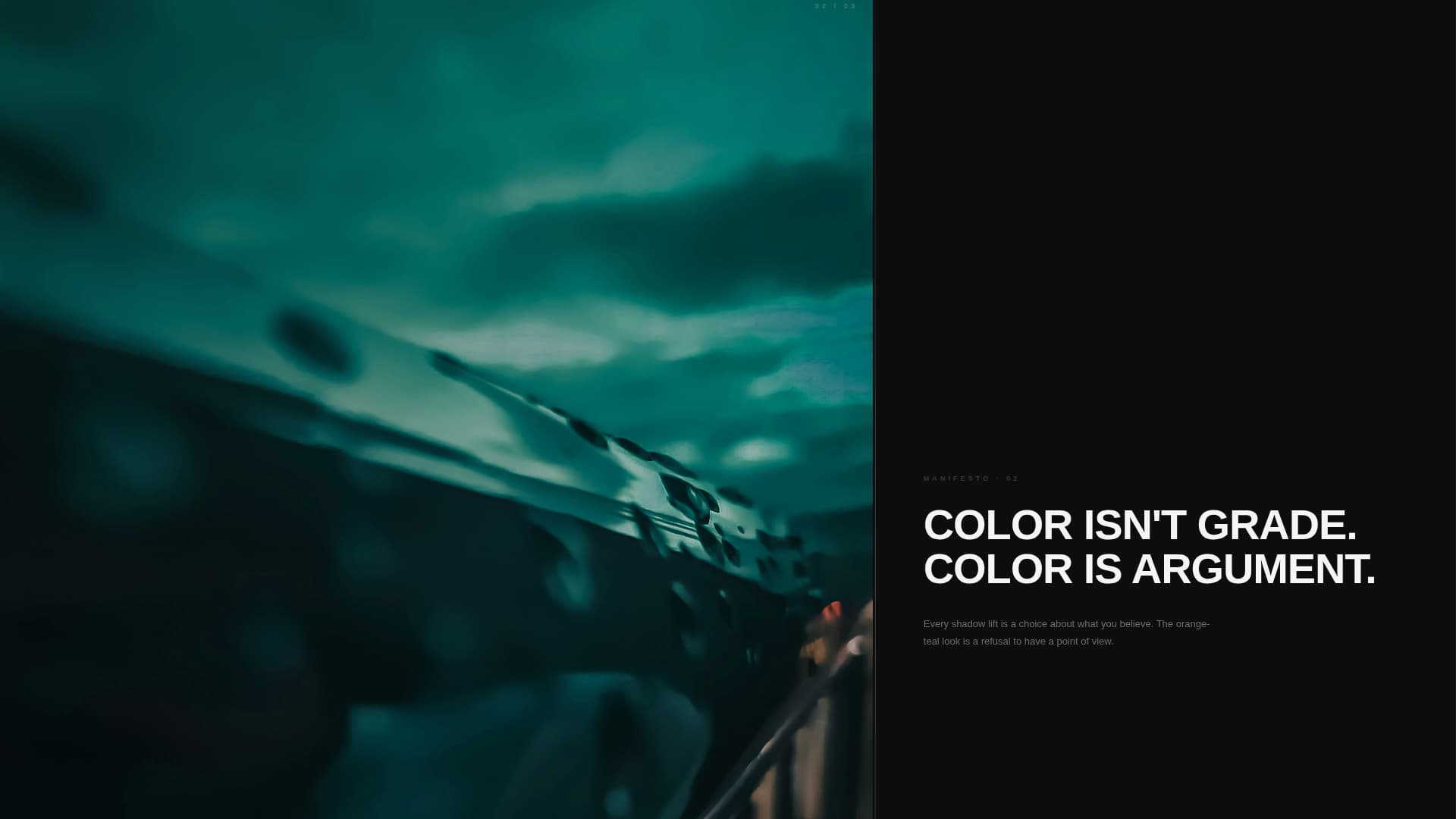 Reel - Cinematic Videographer Landing Page Template