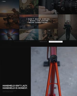 Reel - Cinematic Videographer Landing Page Template