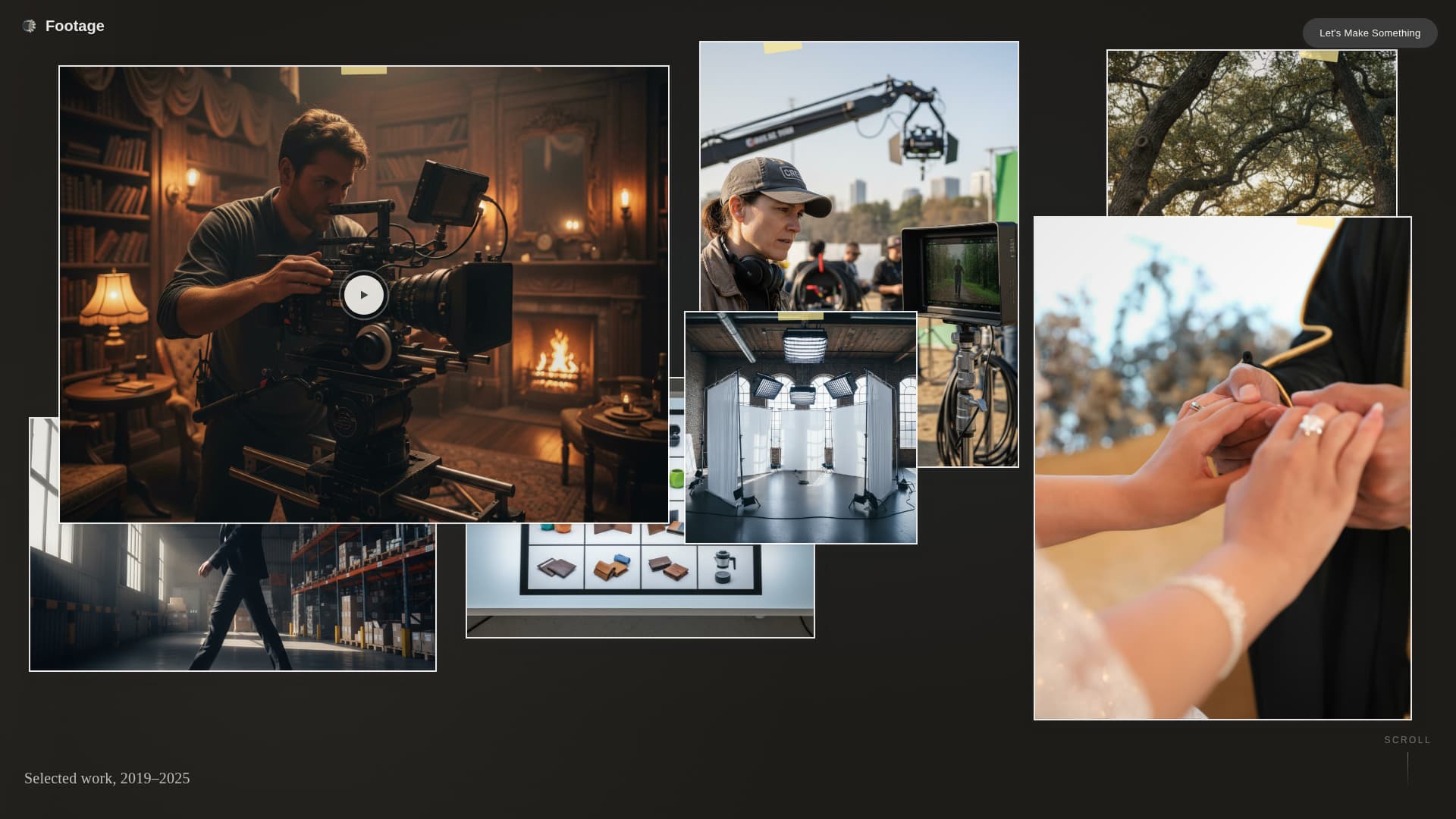 Footage - Cinematic Videographer Landing Page Template