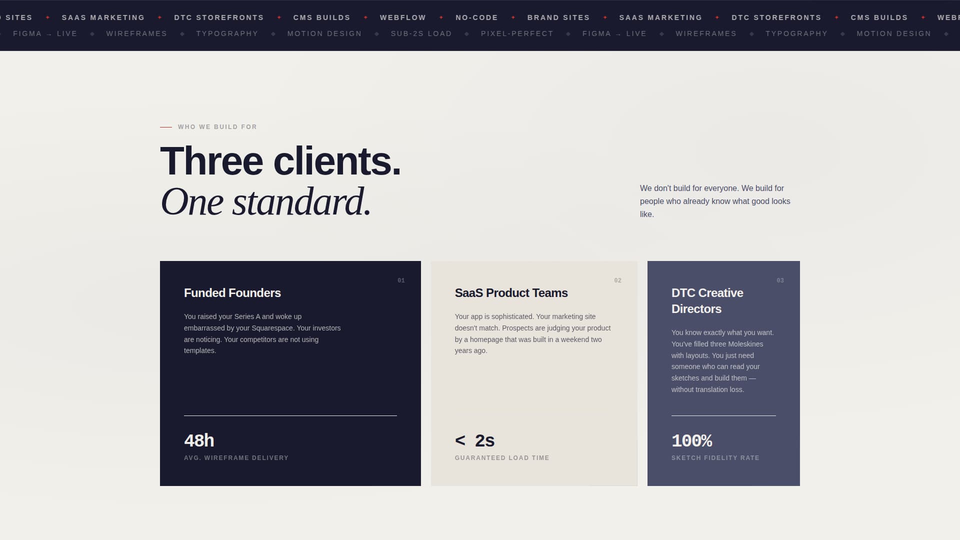 Craft - Pixelperfect Webflow Landing Page Template