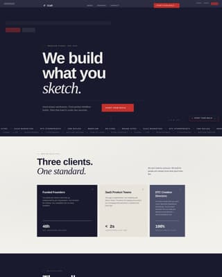 Craft - Pixelperfect Webflow Landing Page Template