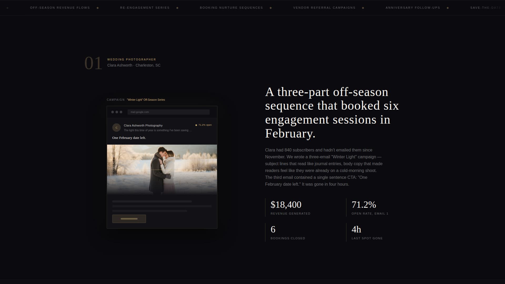 Vow - Elegant Weddingagency Landing Page Template