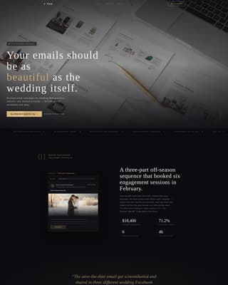 Vow - Elegant Weddingagency Landing Page Template