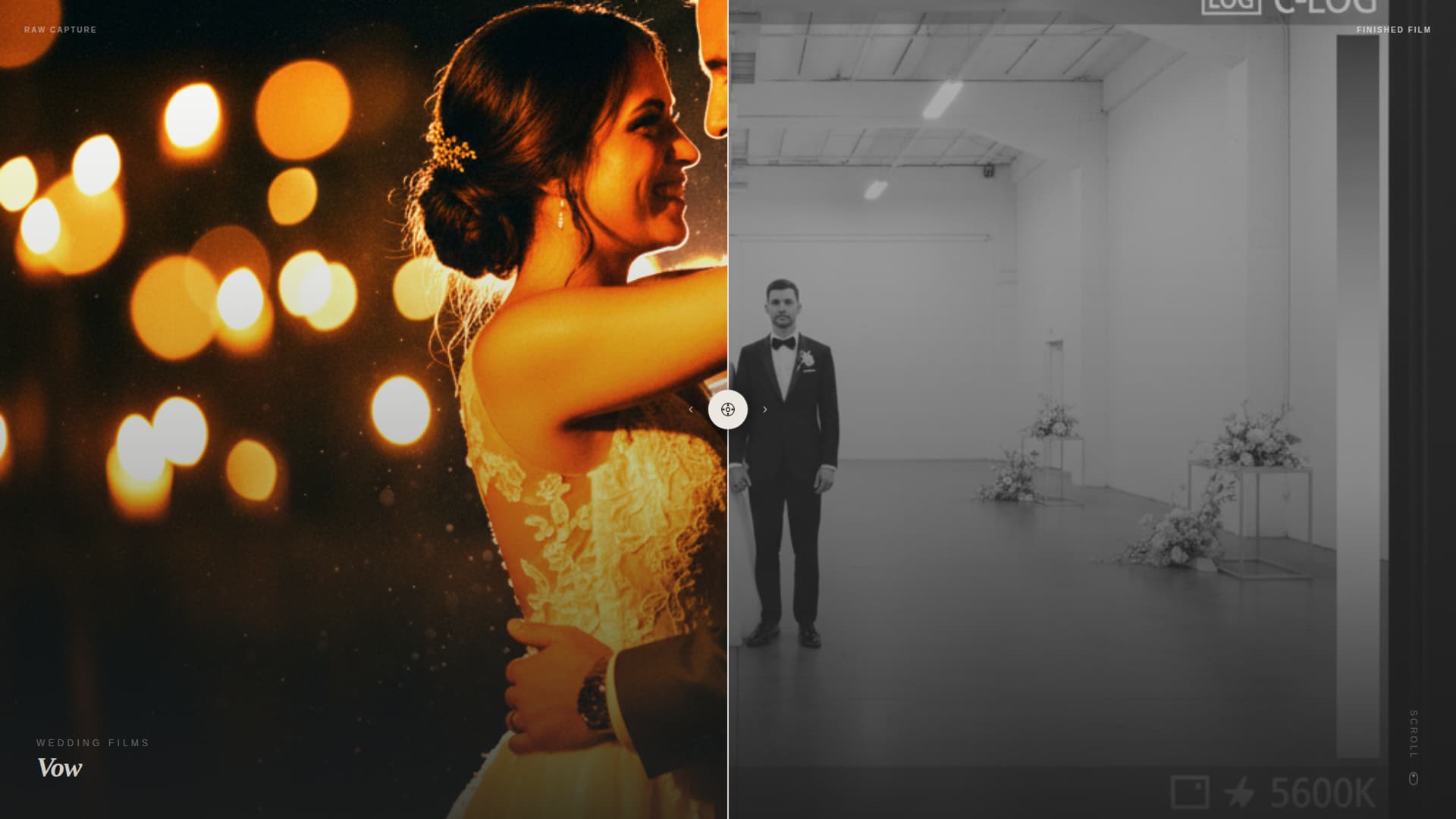 Vow - Cinematic Wedding Landing Page Template