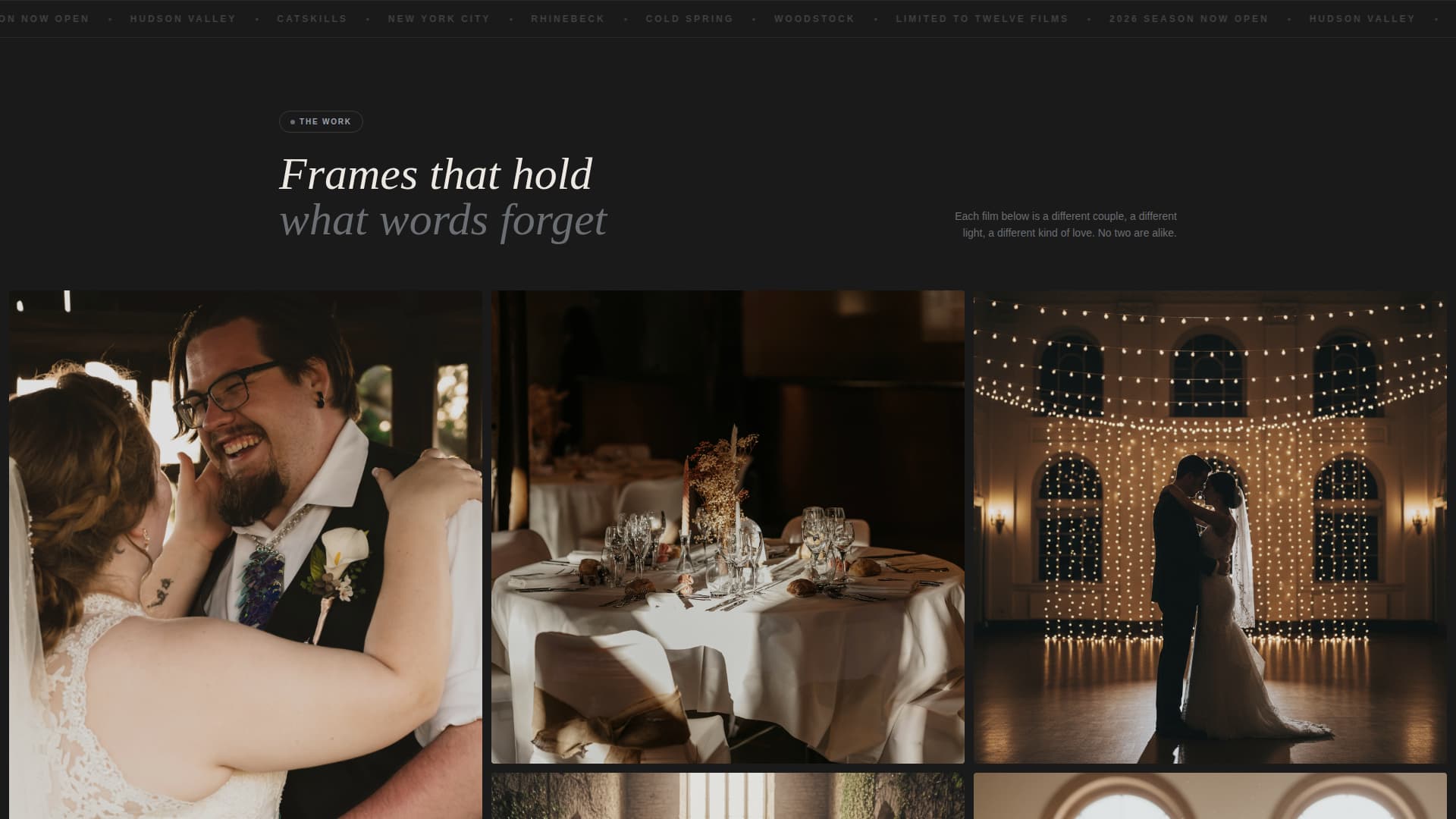 Vow - Cinematic Wedding Landing Page Template