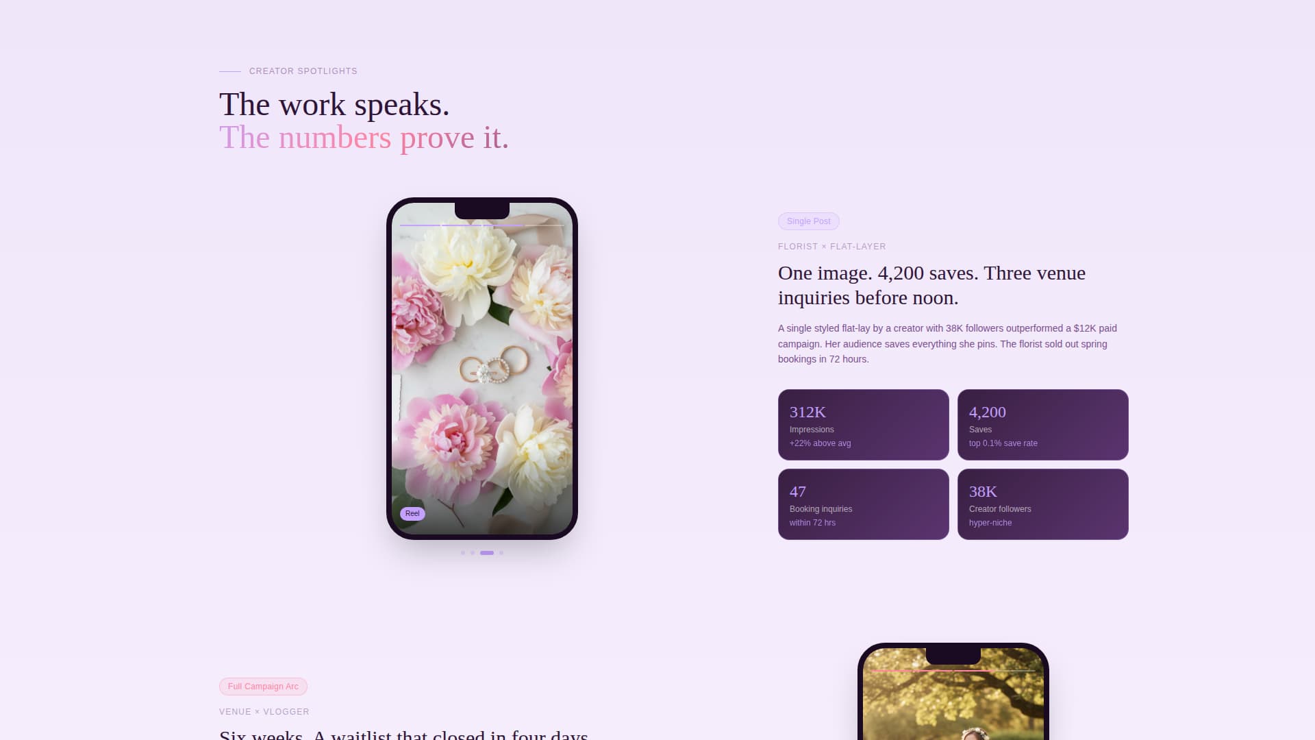 Wedding Marketing & Agency Specialist Booking Website Template