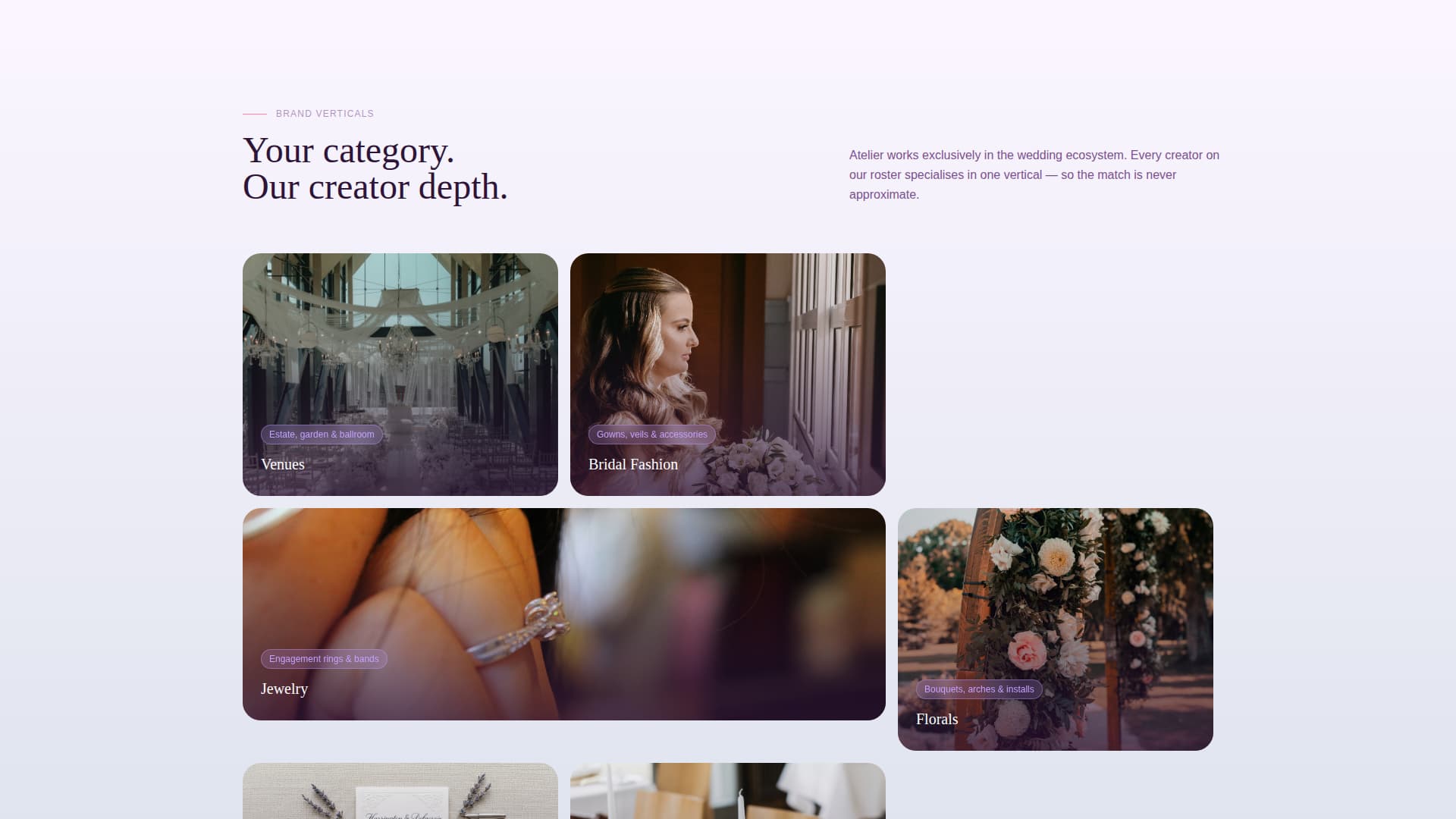 Wedding Marketing & Agency Specialist Booking Website Template