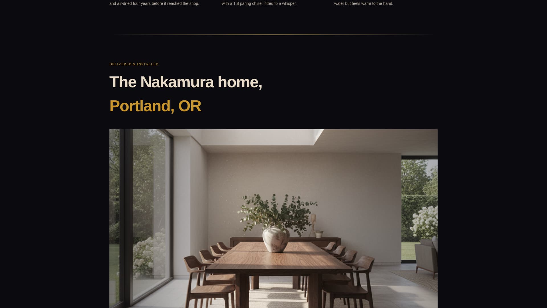Woodworker Portfolio Specialist Portfolio Website Template