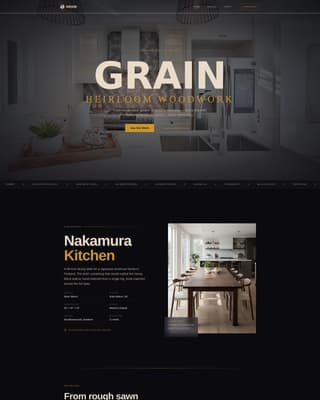 Woodworker Portfolio Specialist Portfolio Website Template