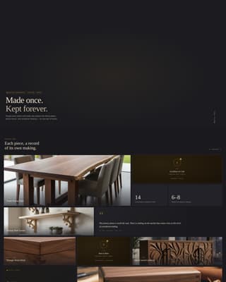 Chisel - Artisan Woodworker Landing Page Template