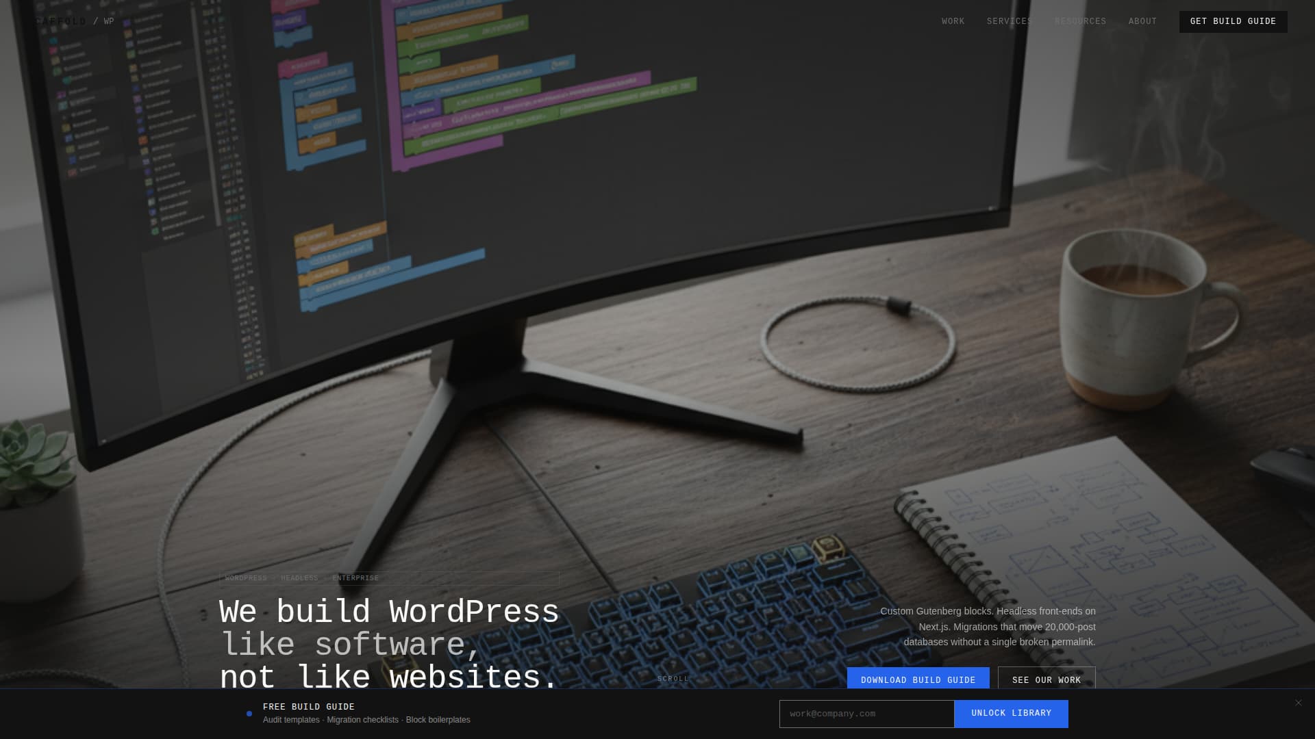 Scaffold - Precision Wordpress Landing Page Template