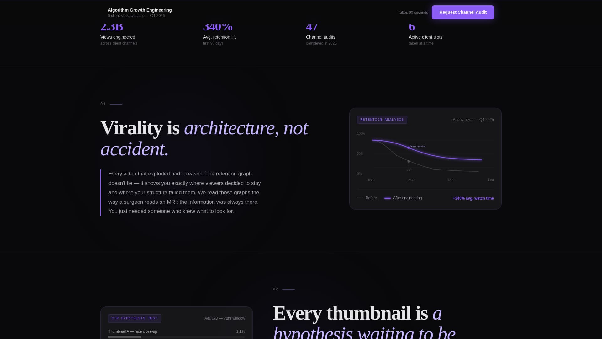 YouTube Marketing Agency Website Template
