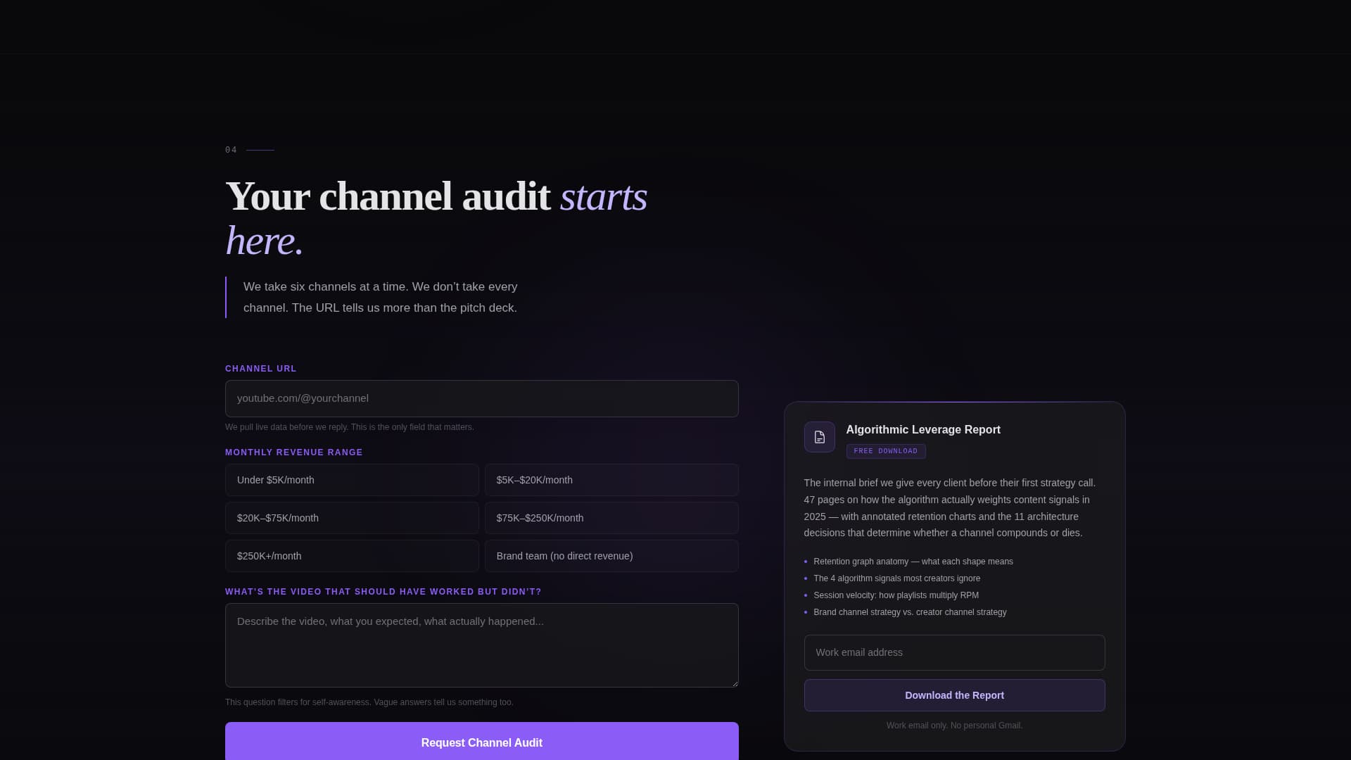 YouTube Marketing Agency Website Template