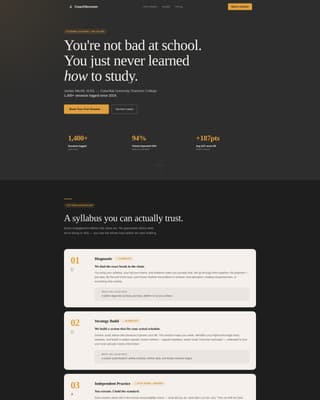 Coach - Proven Academic Landing Page Template
