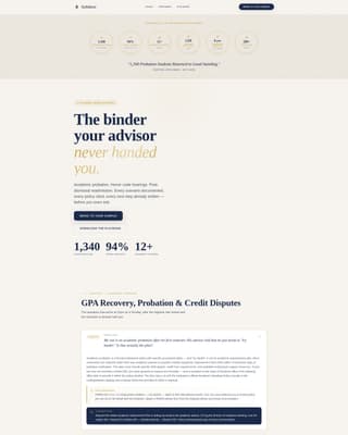 Syllabus - Authoritative Academic Landing Page Template