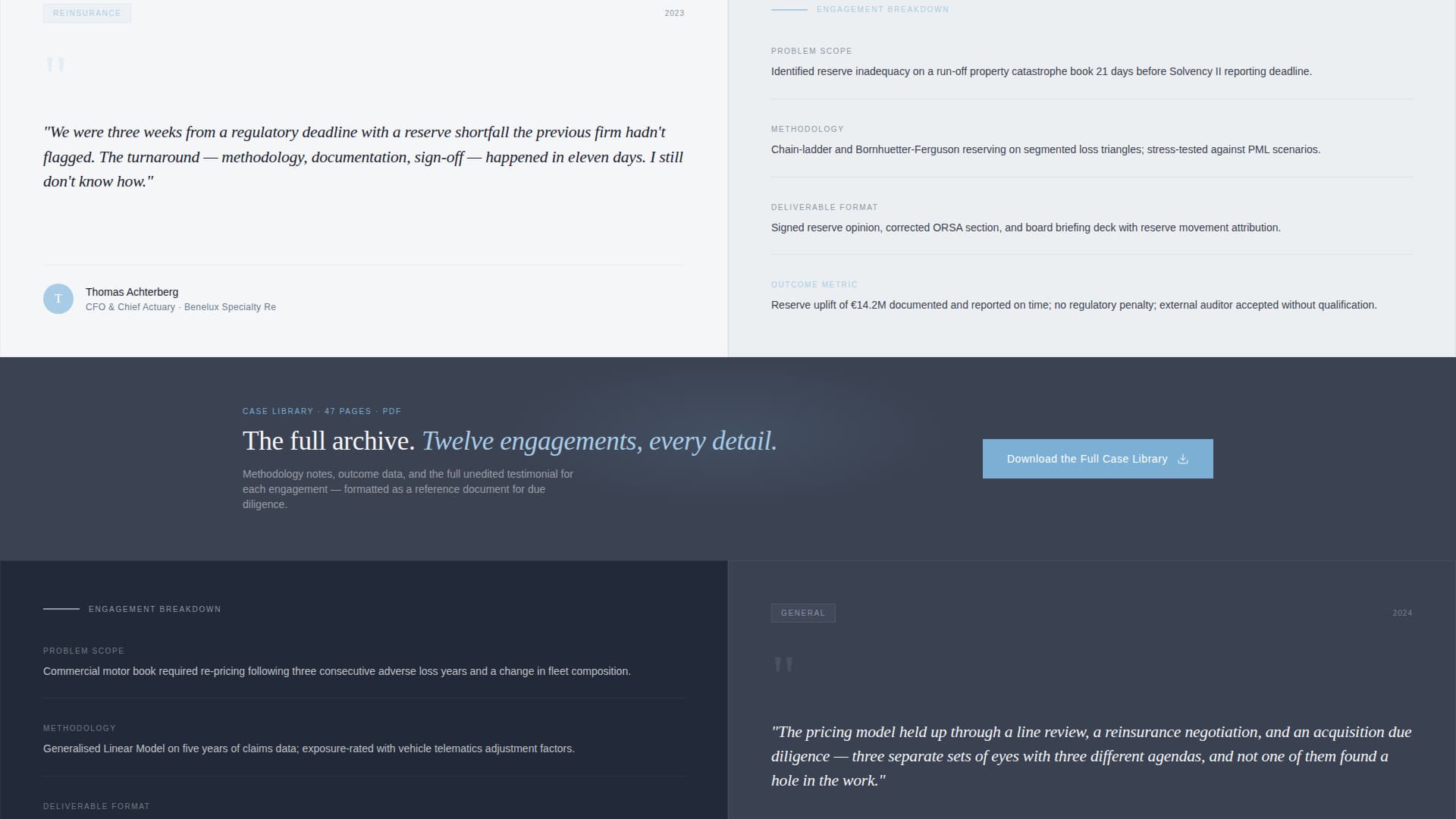 Attest - Authoritative Actuary Landing Page Template