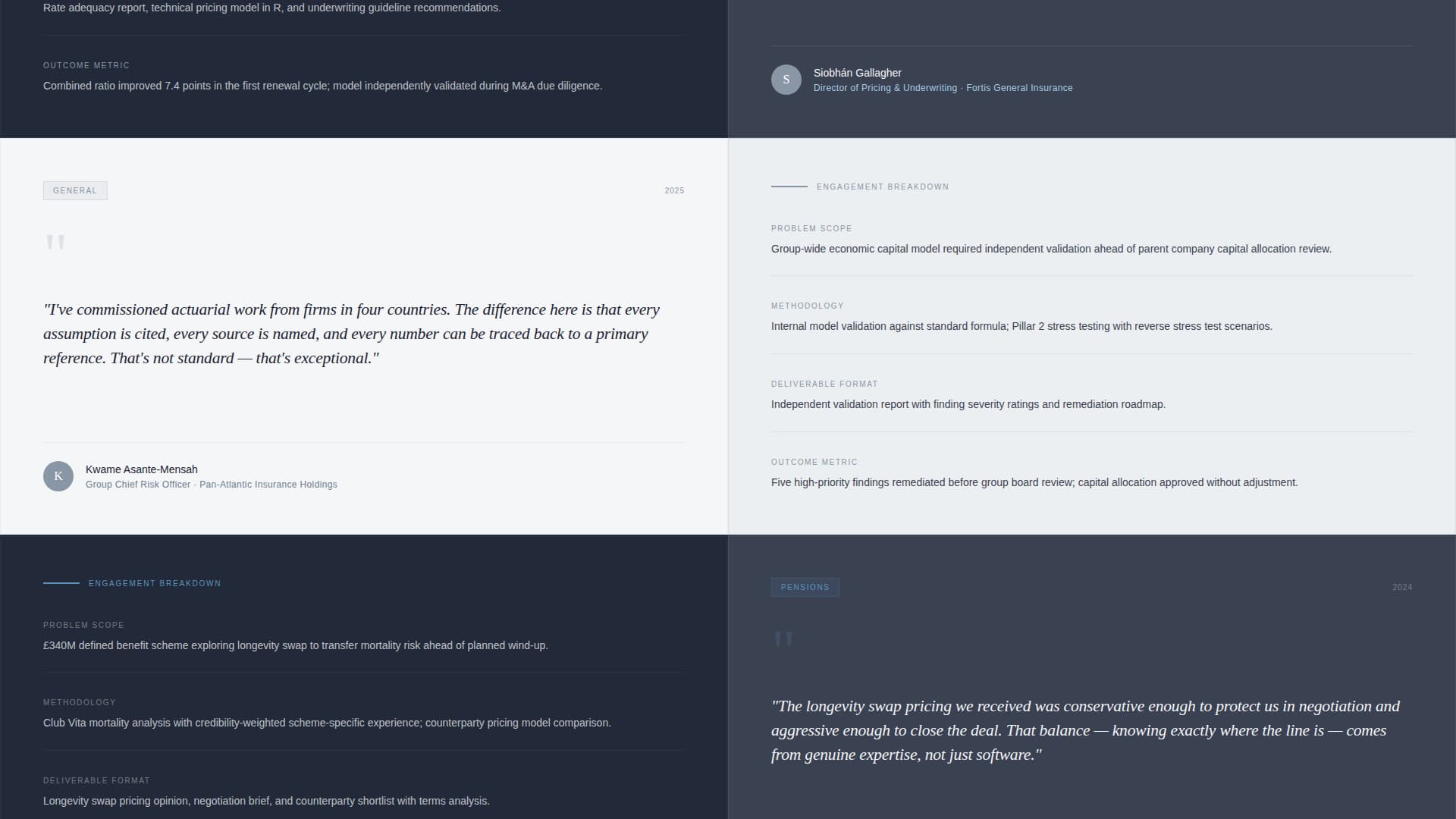 Attest - Authoritative Actuary Landing Page Template