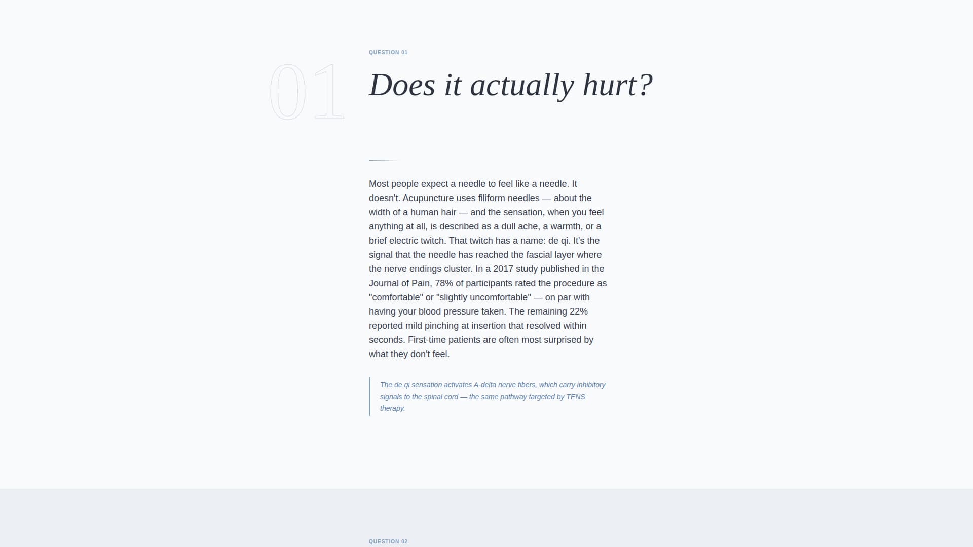 Needle - Calming Acupuncturist Landing Page Template