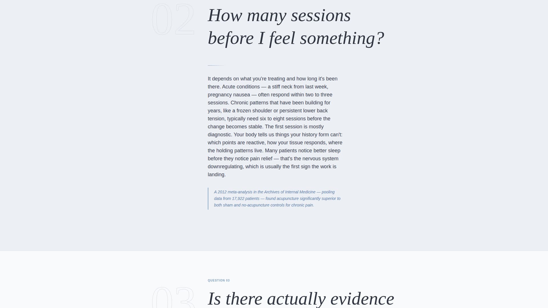 Needle - Calming Acupuncturist Landing Page Template