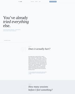 Needle - Calming Acupuncturist Landing Page Template