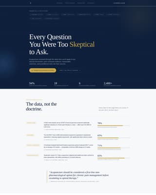 Meridian - Authoritative Acupuncturist Landing Page Template