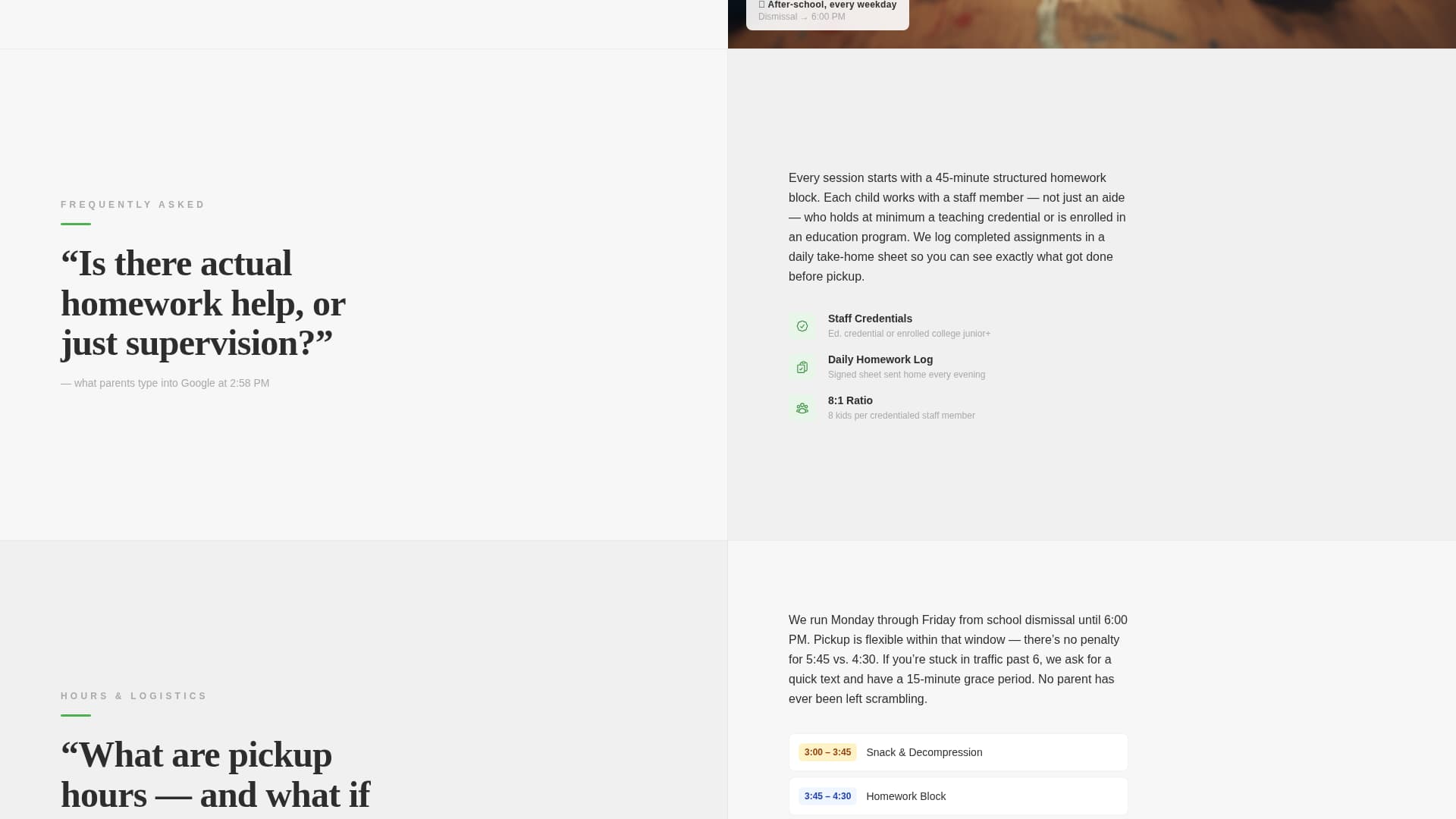 Enroll - Trusted Afterschool Landing Page Template