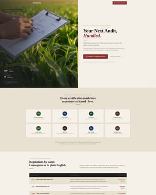 Mandate - Authoritative Agriculture Landing Page Template