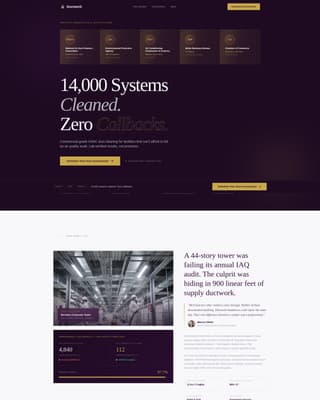 Ductwork - Authoritative Cleaning Landing Page Template