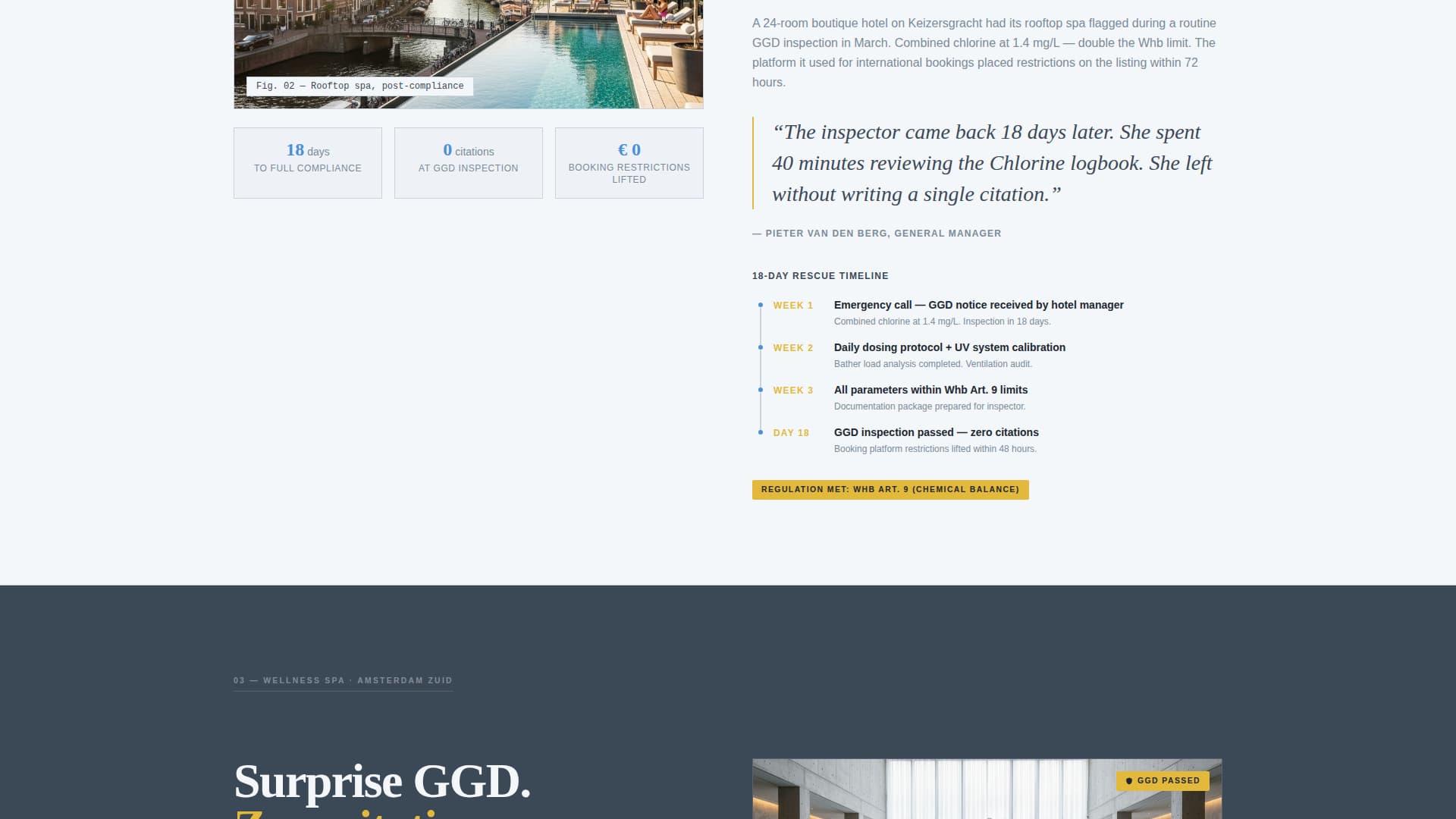 Chlorine - Compliant Pool Landing Page Template