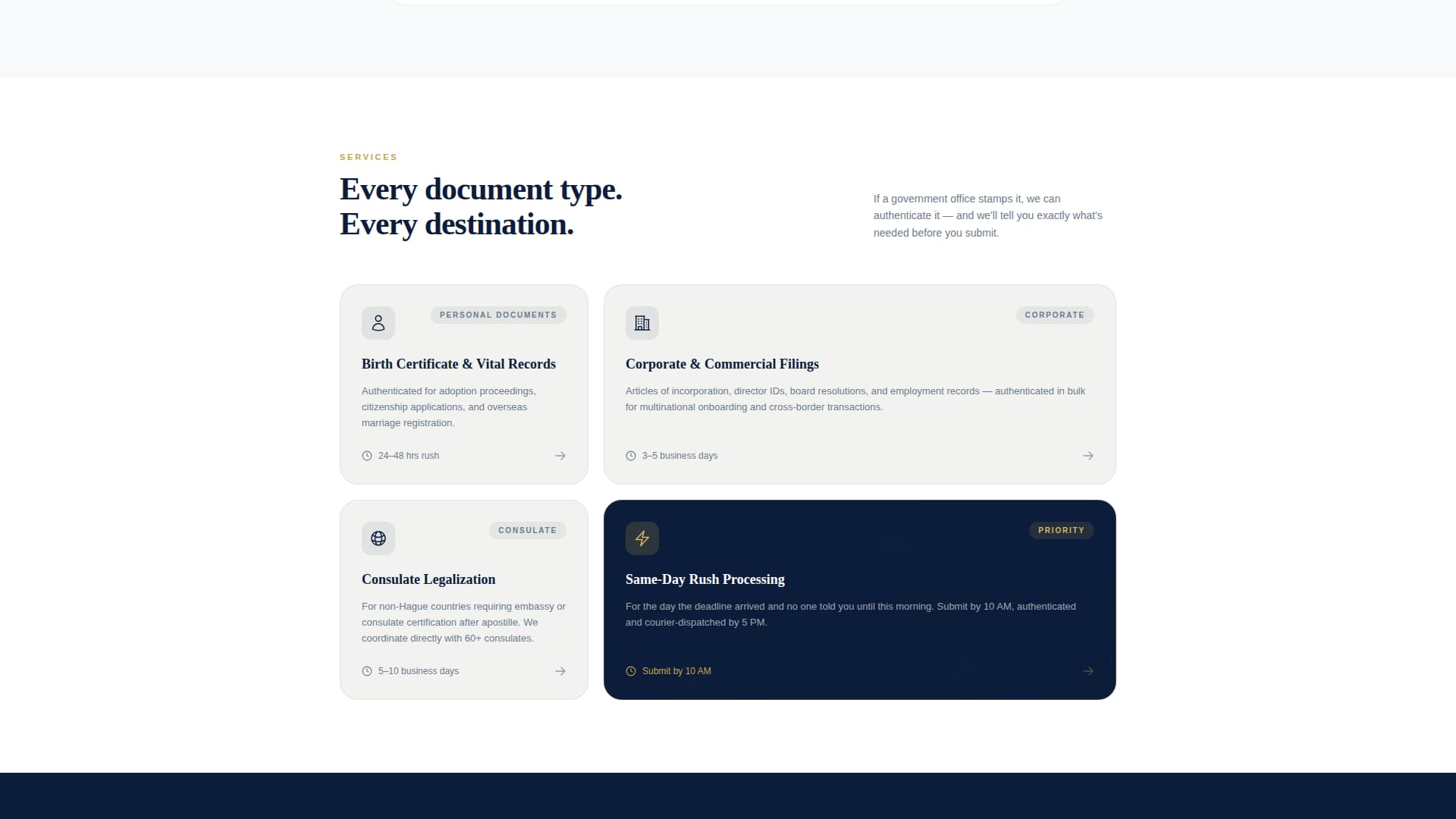 Certify - Trusted Apostille Landing Page Template
