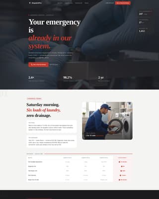 Dispatch - Rapid Appliance Landing Page Template