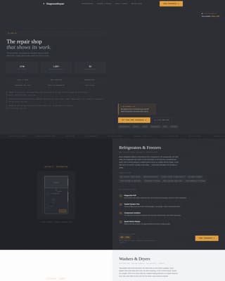 Diagnose - Trusted Appliancerepair Landing Page Template