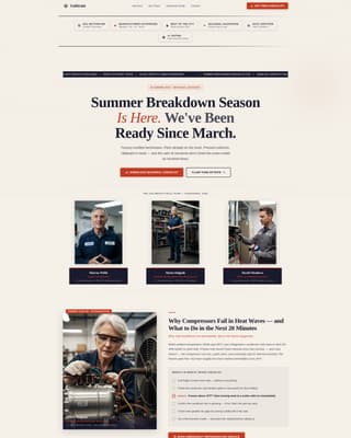 Calibrate - Certified Appliance Landing Page Template