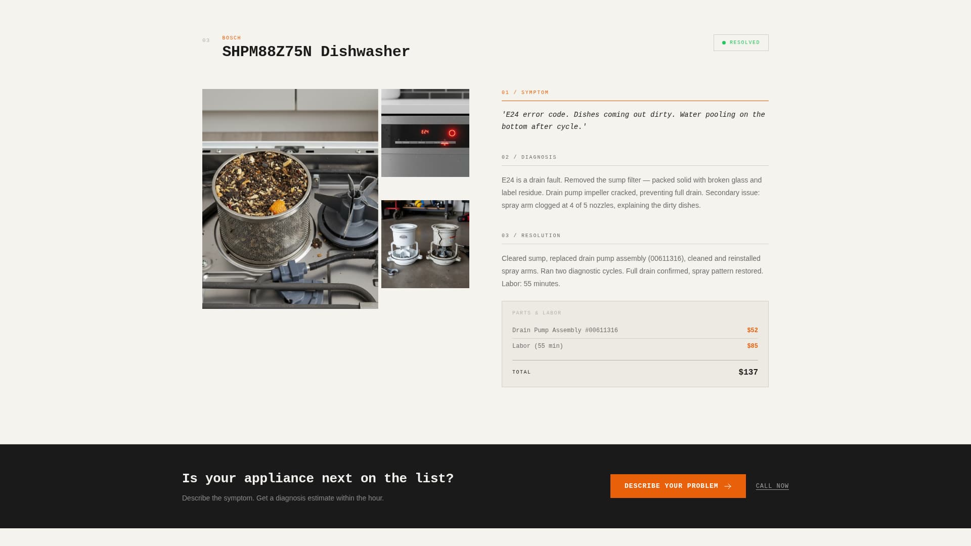 Diagnostic - Trusted Technician Landing Page Template