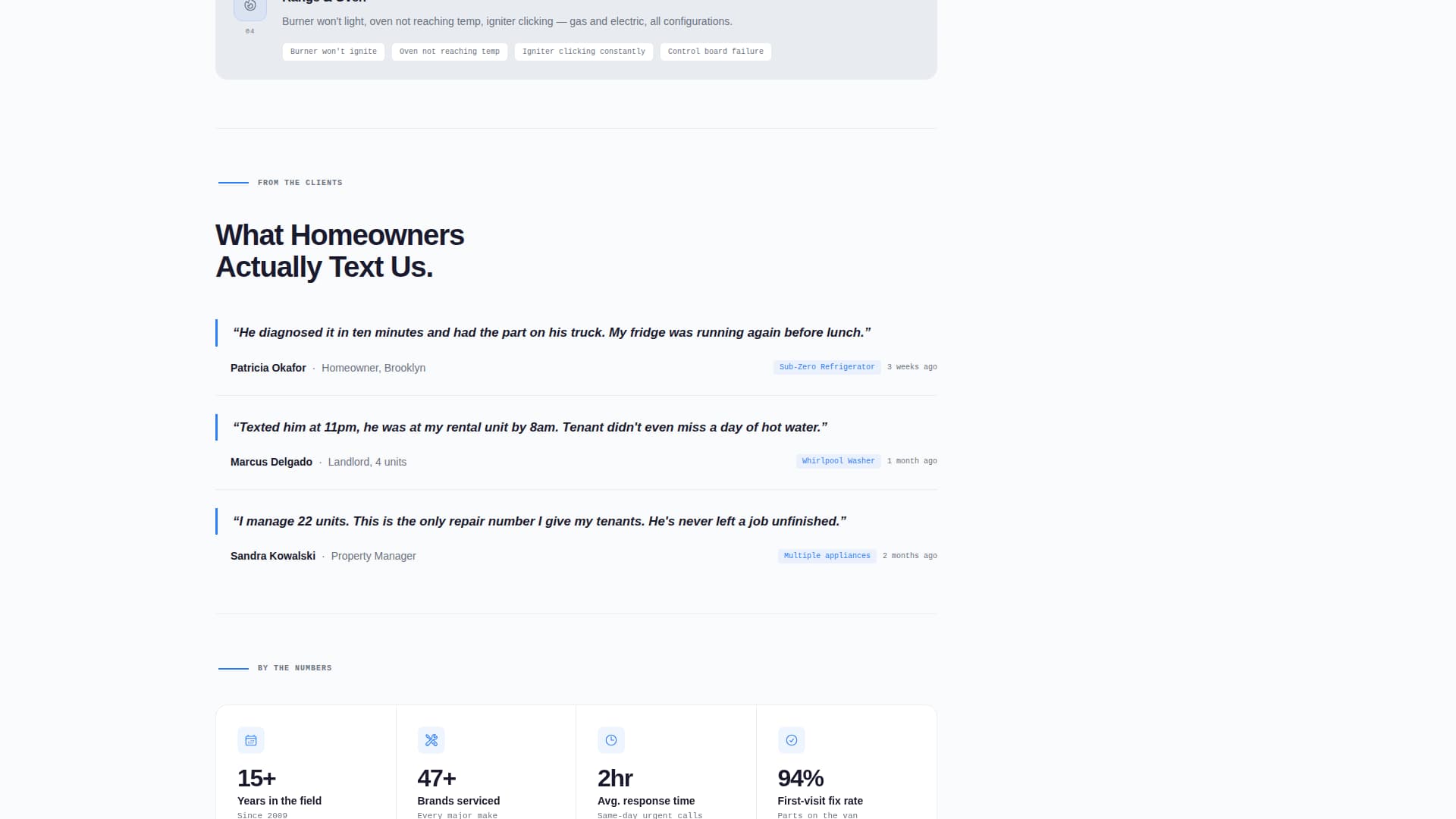 Diagnose - Authoritative Appliancetechnician Landing Page Template