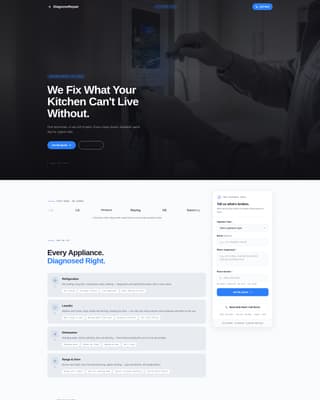 Diagnose - Authoritative Appliancetechnician Landing Page Template