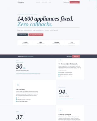 Diagnose - Reliable Appliance Landing Page Template