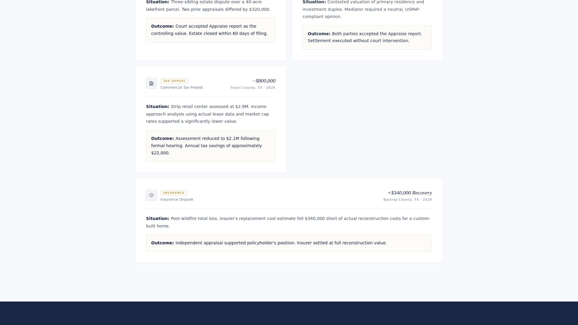 Appraise - Authoritative Property Landing Page Template