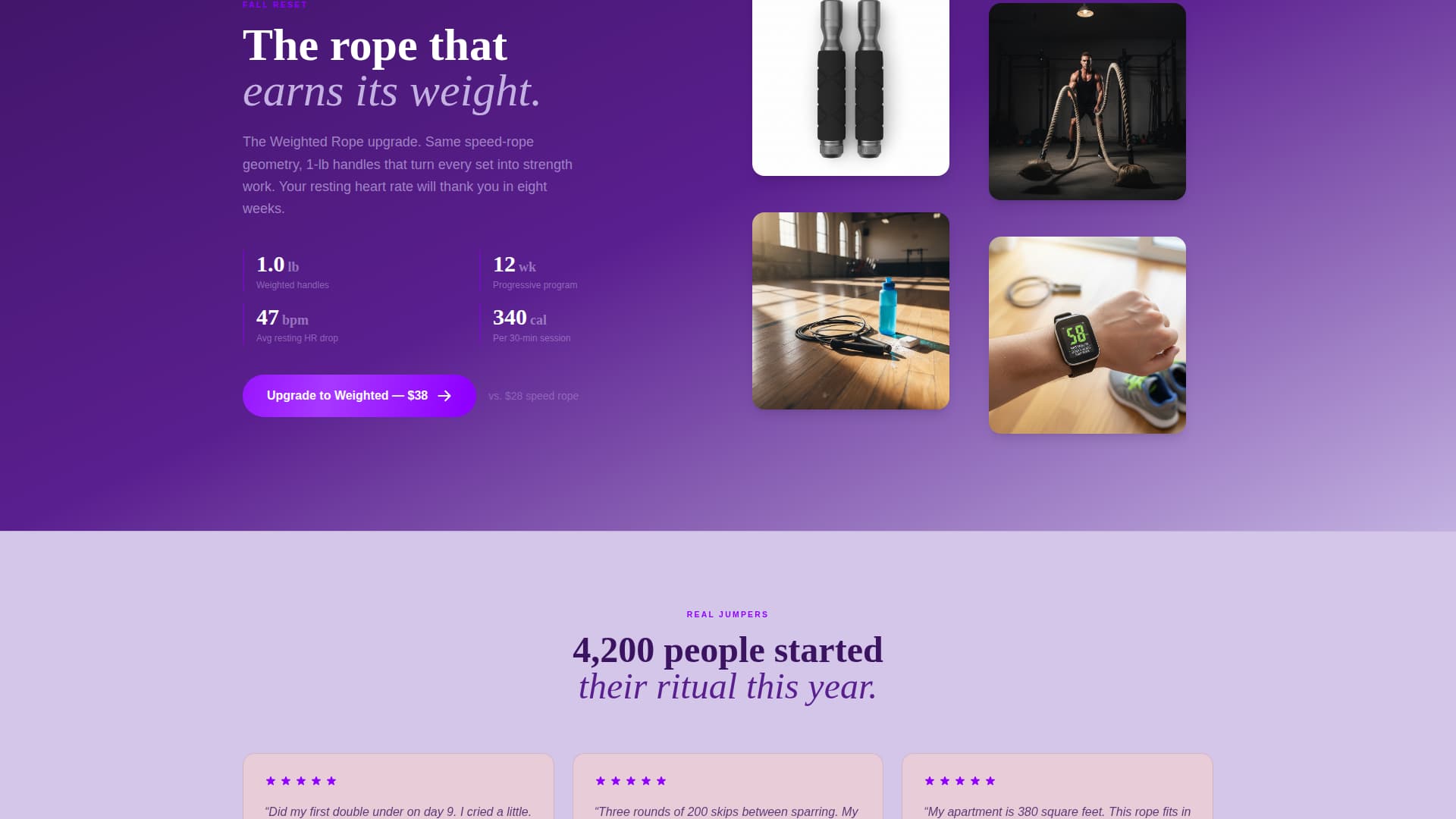 Skip - Neoretro Fitness Landing Page Template