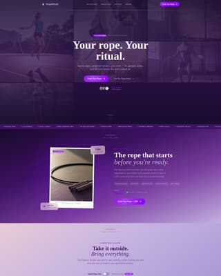 Skip - Neoretro Fitness Landing Page Template