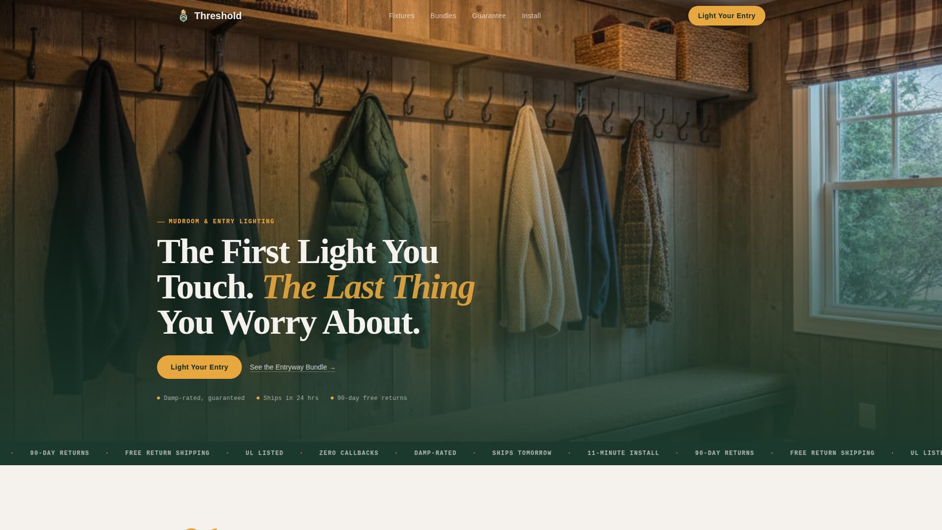 Threshold - Trusted Entrylighting Landing Page Template