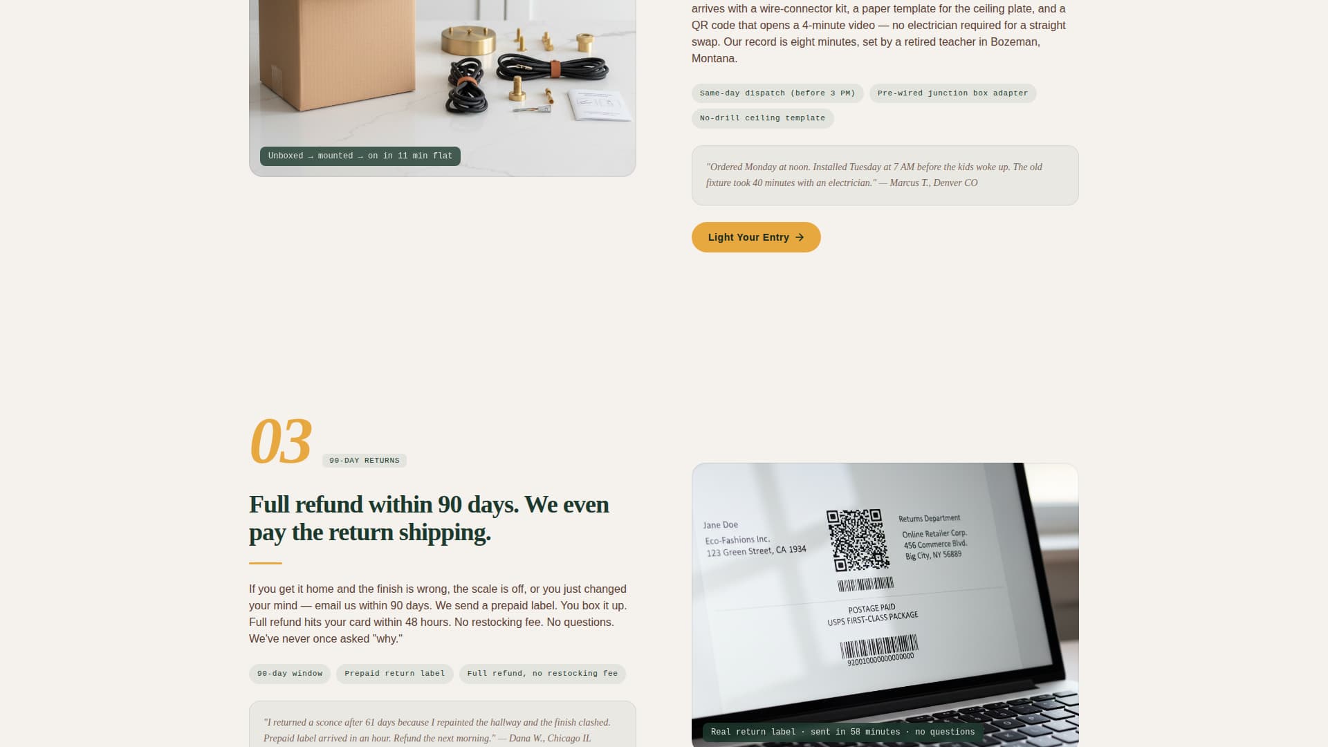 Threshold - Trusted Entrylighting Landing Page Template