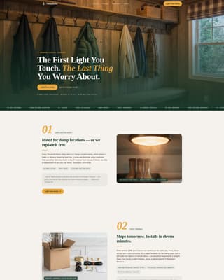 Threshold - Trusted Entrylighting Landing Page Template