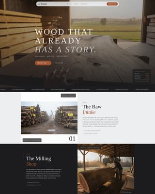 Reclaim - Rustic Woodrecycler Landing Page Template