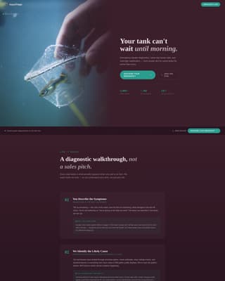 Triage - Emergency Aquarium Landing Page Template