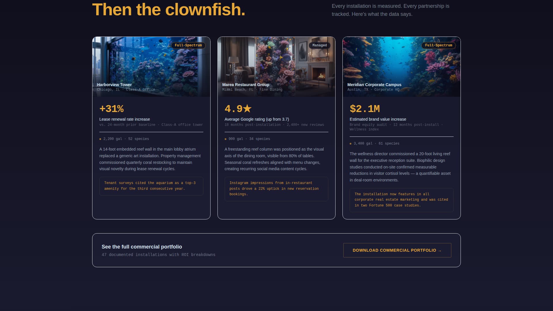 Reef - Highimpact Aquarium Landing Page Template