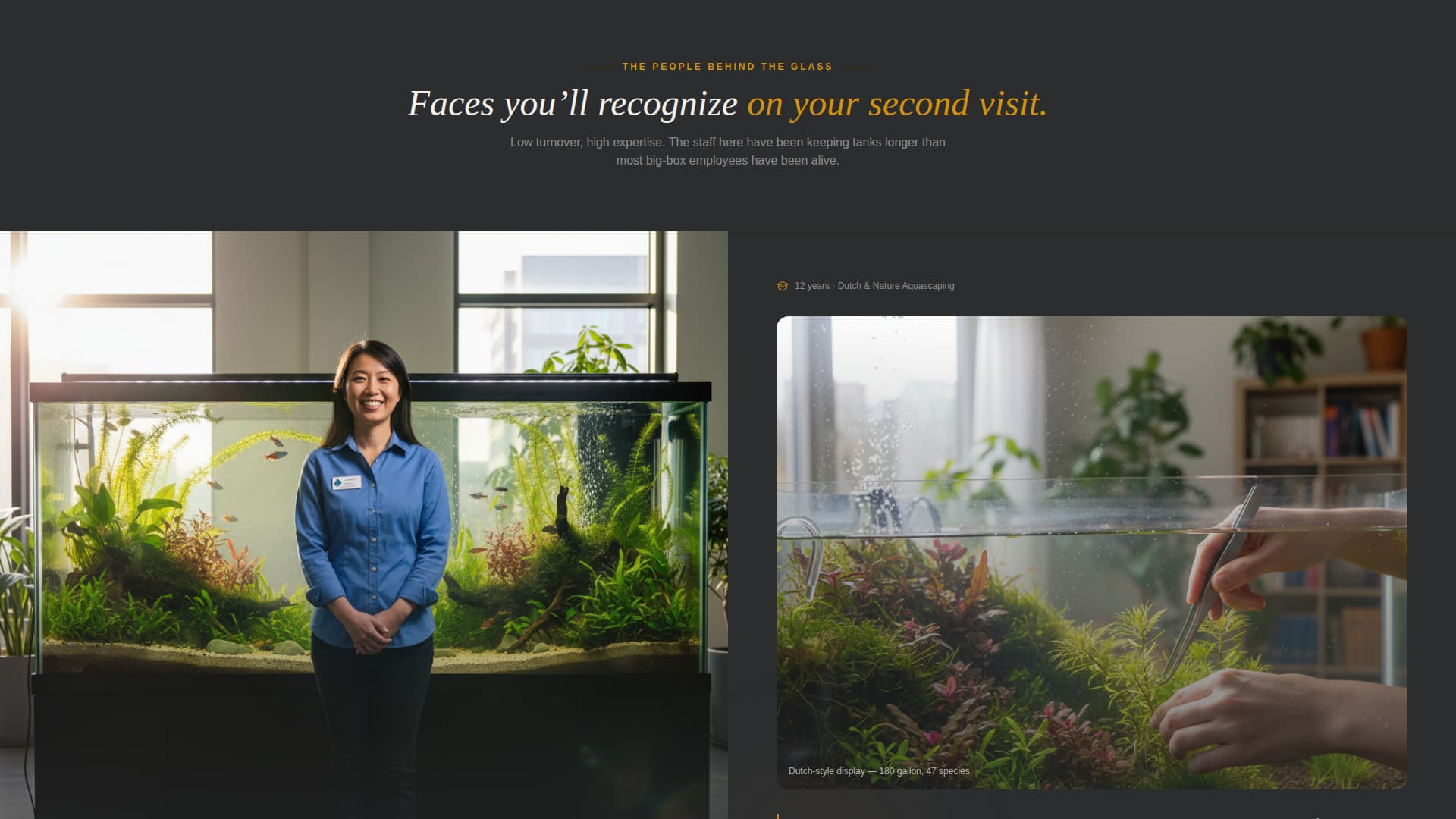 Reef - Trusted Aquariumstore Landing Page Template